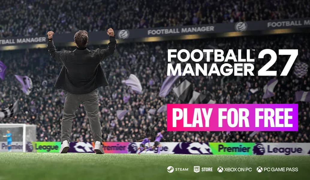 Arte oficial da prévia gratuita de Football Manager 27