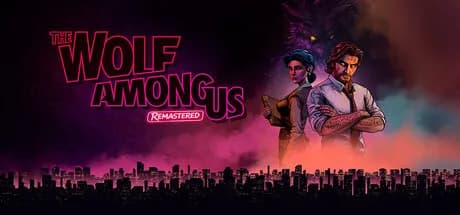 Arte oficial de divulgação de The Wolf Among Us Remastered na Steam.