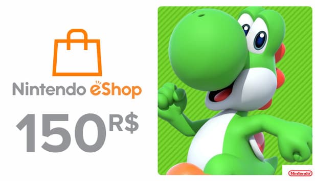 Capa de Nintendo eShop Card 150 BRL