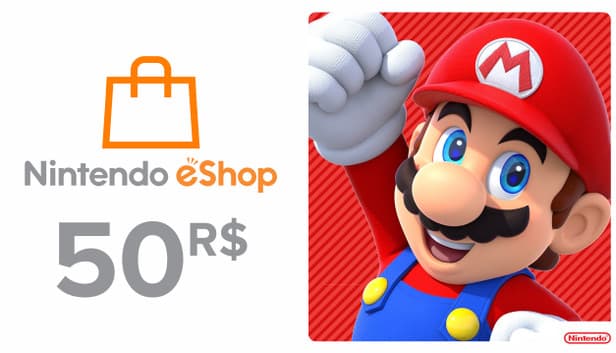 Capa de Nintendo eShop Card 50 BRL